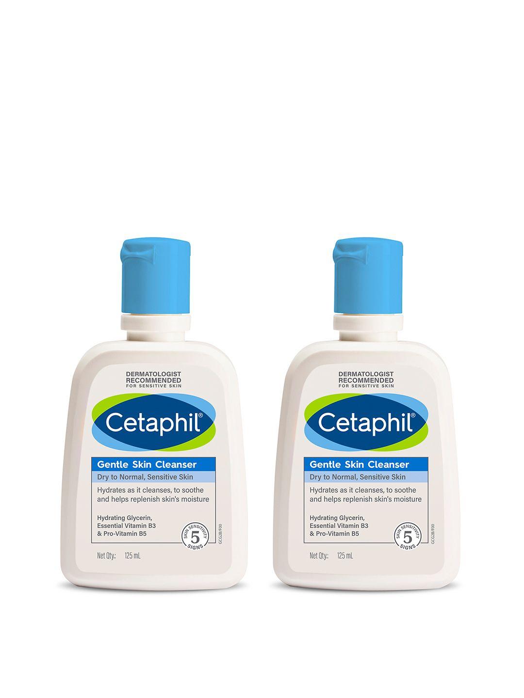 cetaphil set of 2 gentle skin cleanser - 125 ml each