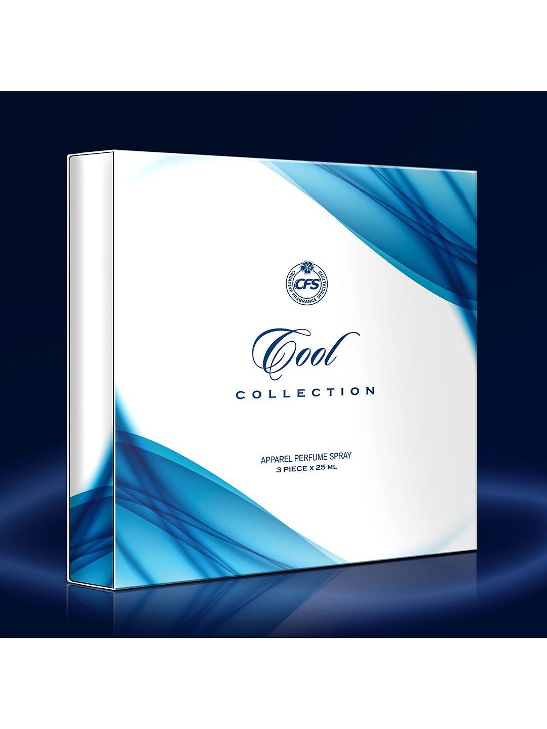cfs cool collection perfume set - begin blue + cargo white + 21 club ice water - 25ml each