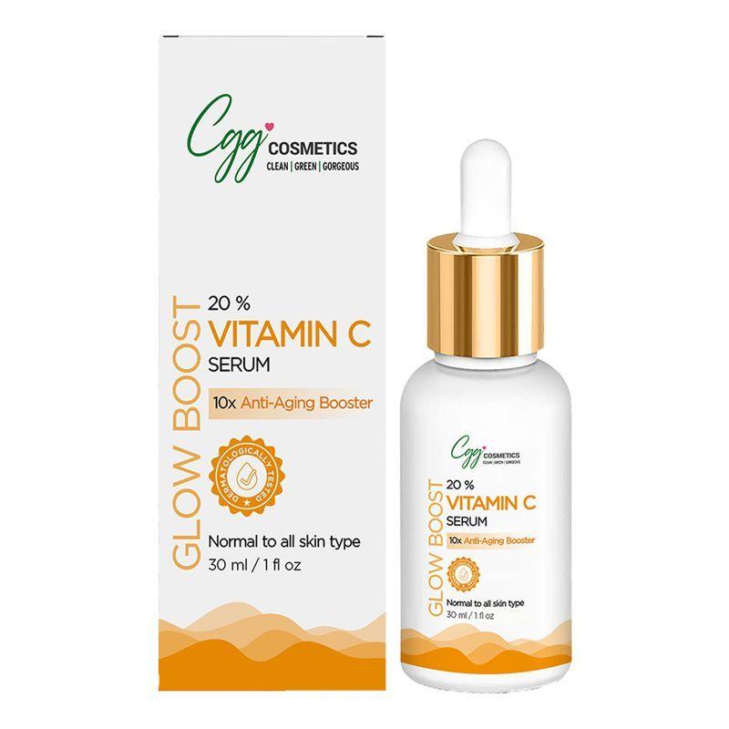 cgg cosmetics vitamin c 20%- hyaluronic acid- & glutathione facial serum