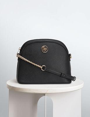 chain detail dome sling bag