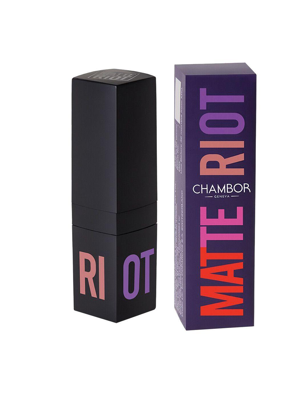 chambor brown matte riot lipstick 283