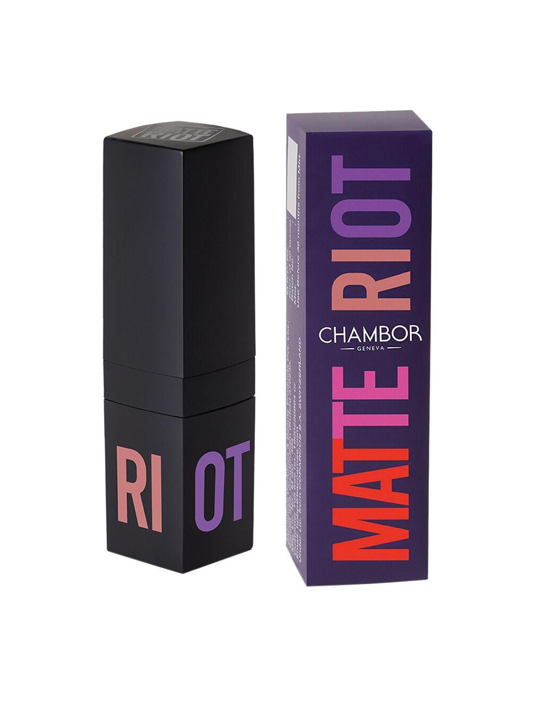 chambor brown matte riot lipstick 284