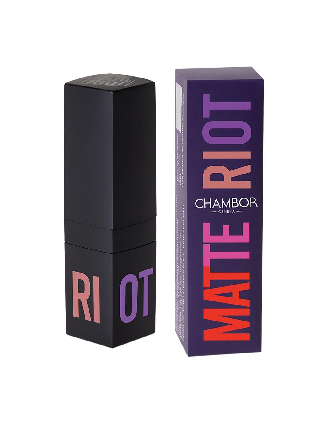 chambor brown matte riot lipstick 285