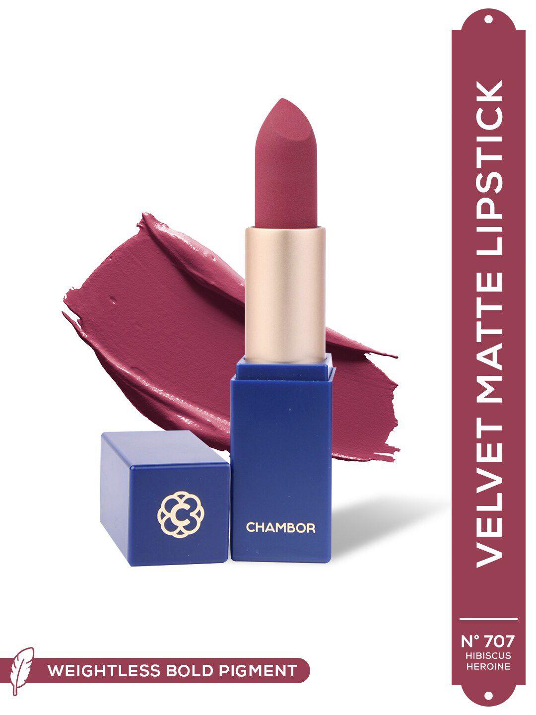 chambor colour studio weightless velvet matte lipstick 4 g - hibiscus heroine n707