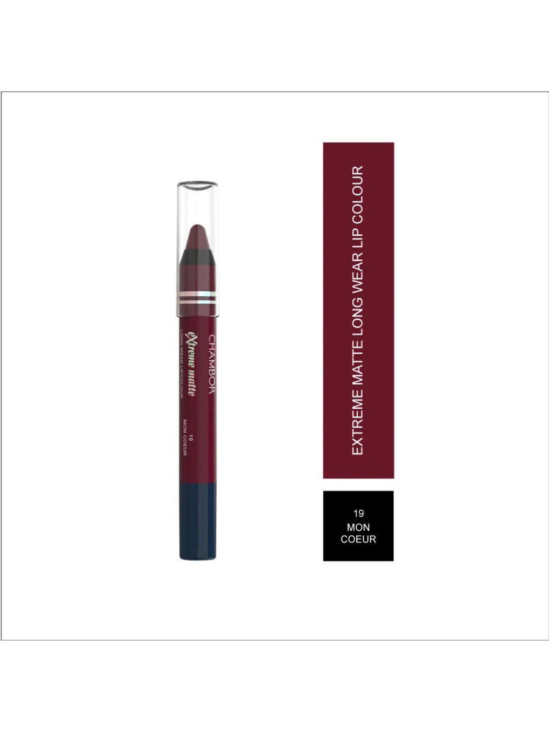 chambor extreme matte long wear lip colour 2.8 g - mon coeur 19