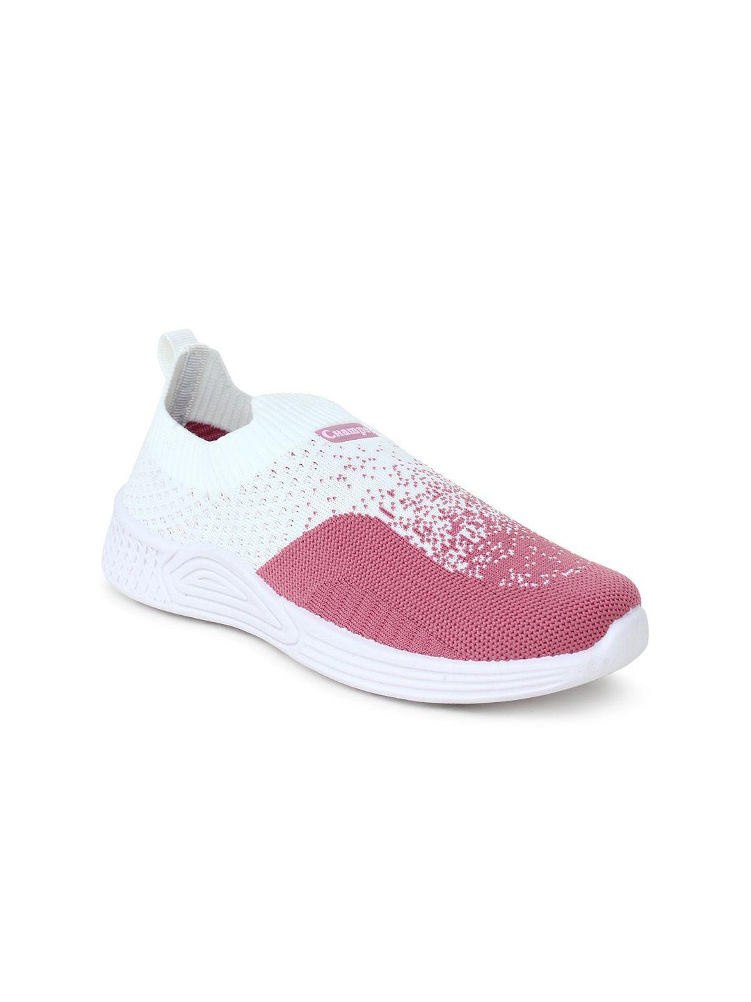 champs women woven design lightweight mesh basics slip -on sneakers