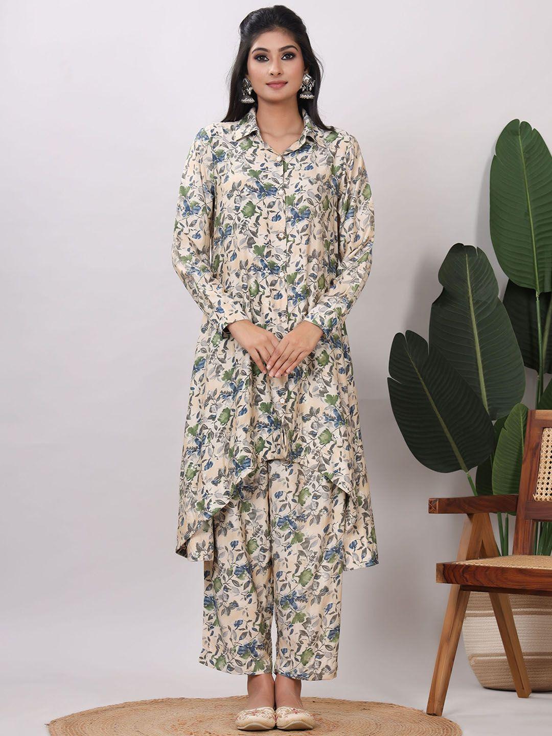 chandbaali printed tunic with trousers co-ords