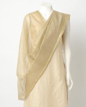 chanderi dupatta with tassels