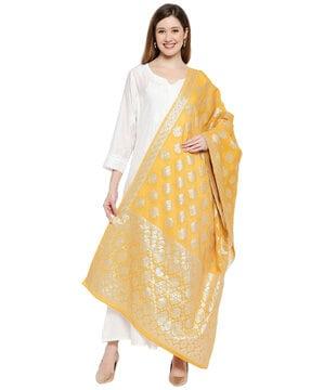 chanderi jacquard print dupatta