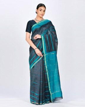 chanderi tie & dye saree