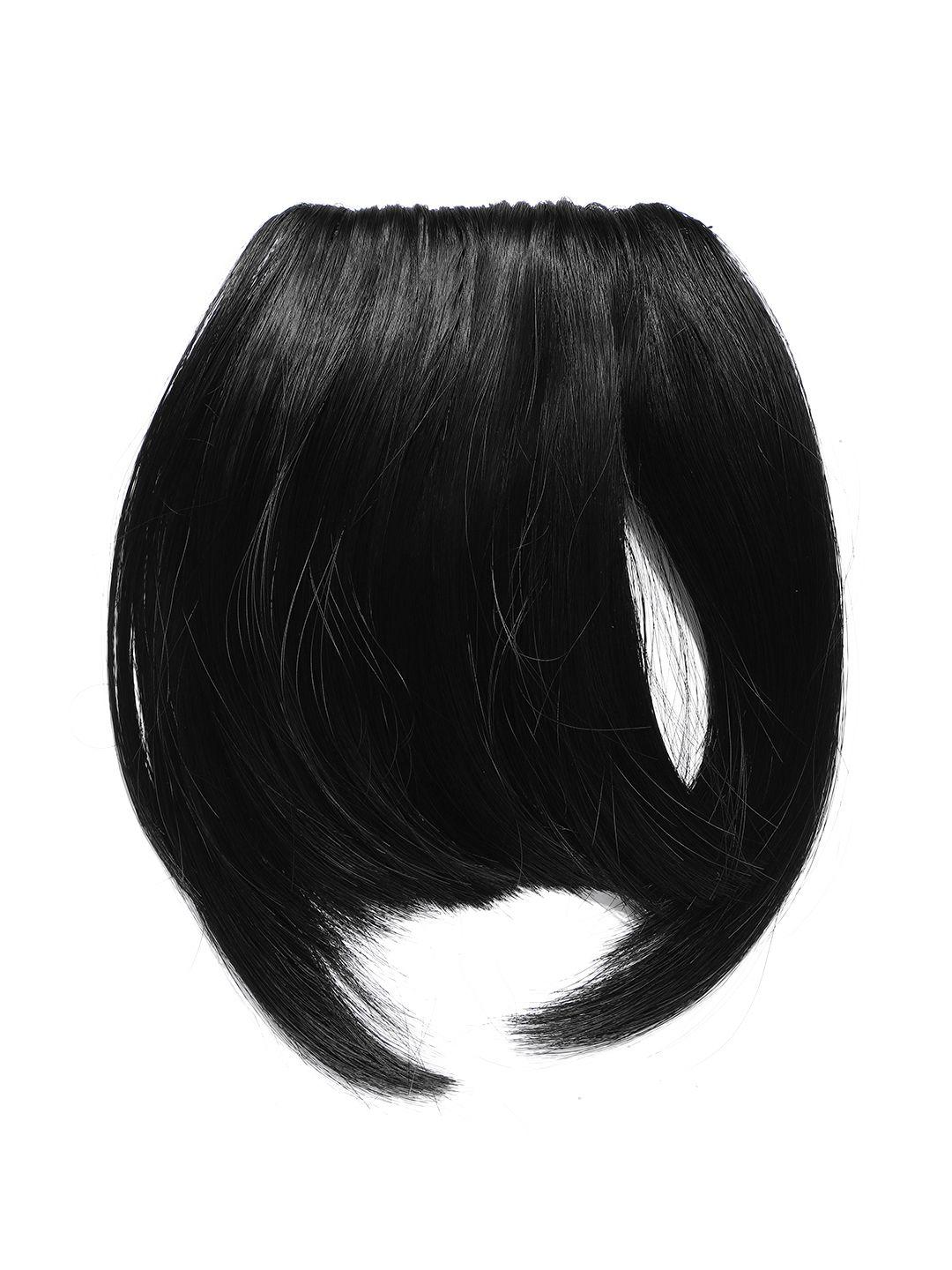 chanderkash black center cut short fringe nylon & synthetic hair extension