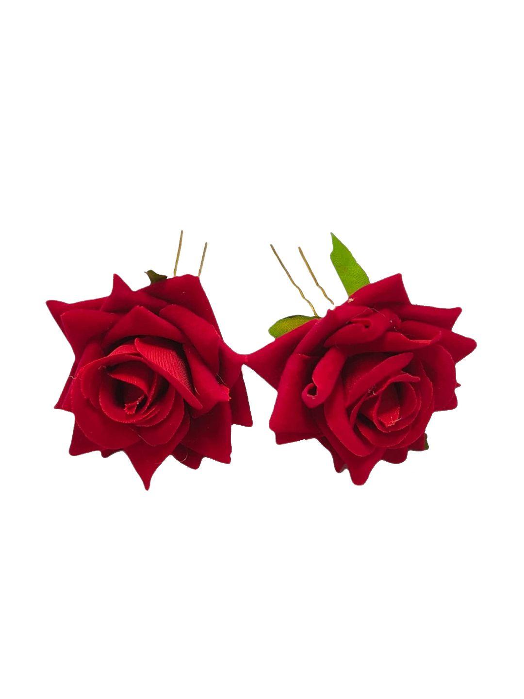 chanderkash set of 2 rose juda pin