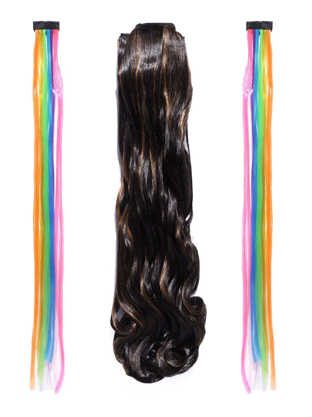 chanderkash set of 3 nylon and synthetic hair extensions