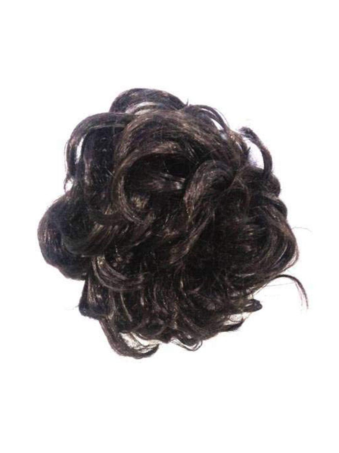 chanderkash women synthetic juda bun hair extension clutcher - natural brown