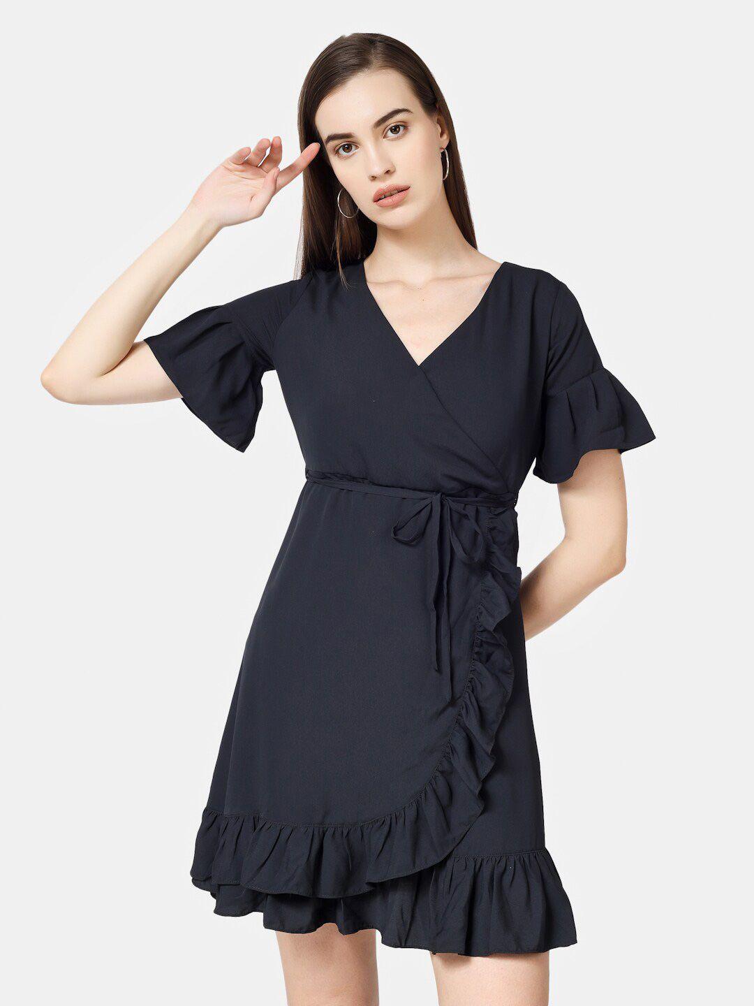 chanira la parezza v-neck wrap dress