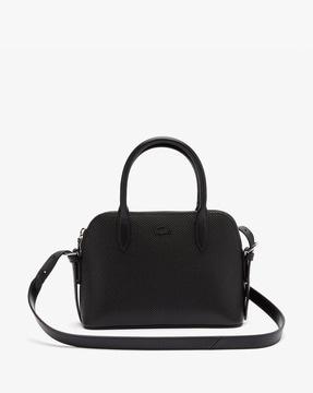 chantaco pique leather top handle bag