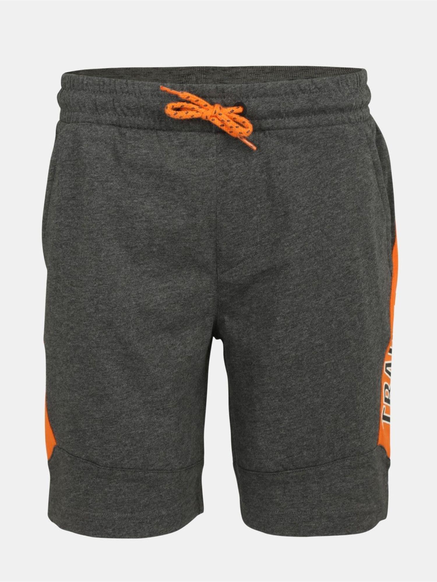 charcoal melange boys shorts - style number - (ab17)