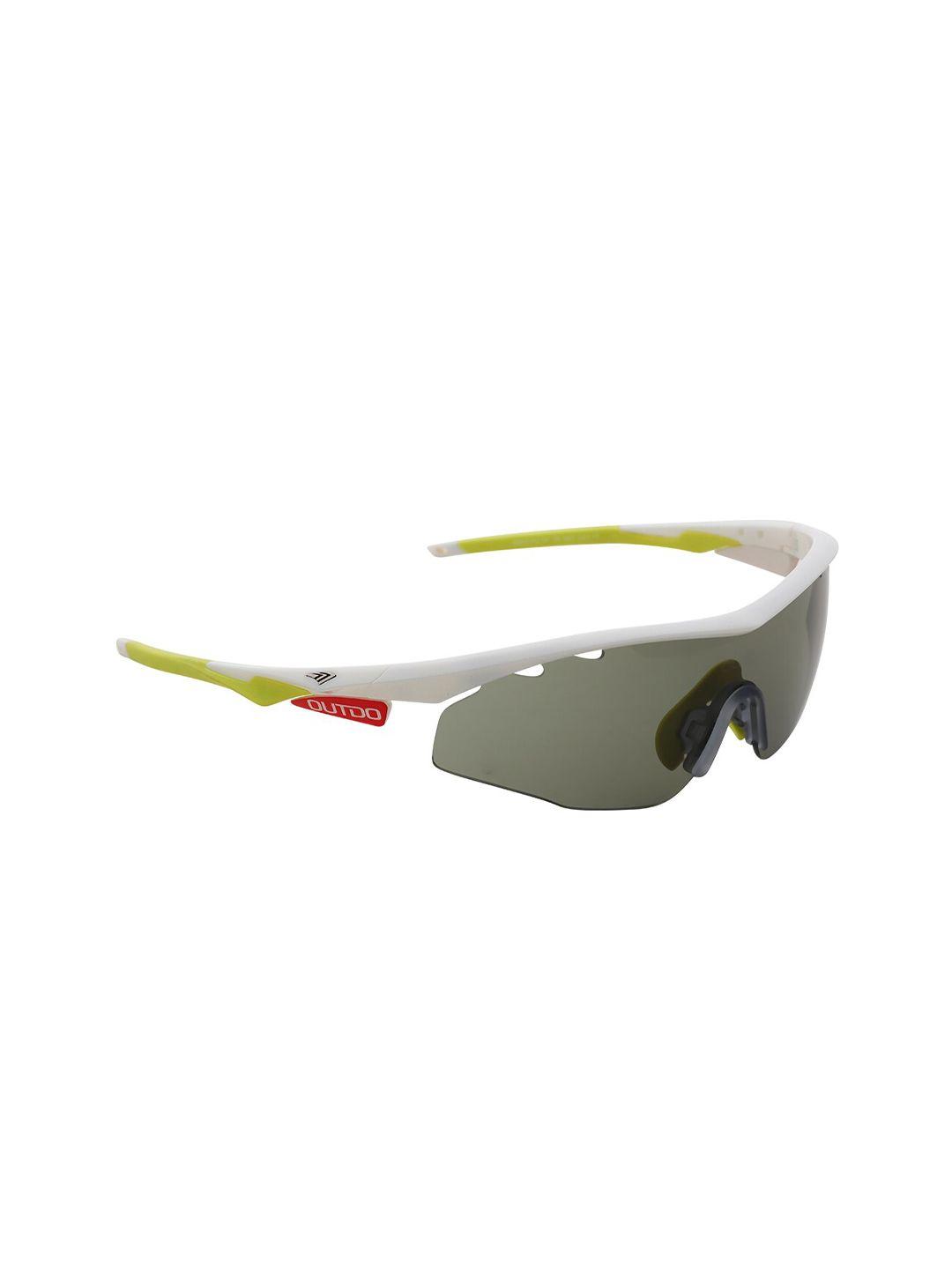 charles london men grey lens & white sports sunglasses with uv protected lens 168003_px2