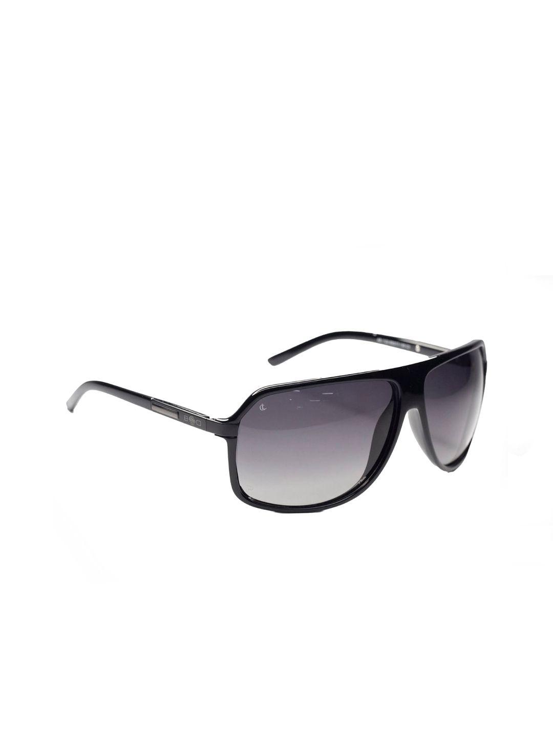 charles london unisex grey lens & black sunglasses with uv protected lens ab 1122 c3 63 s