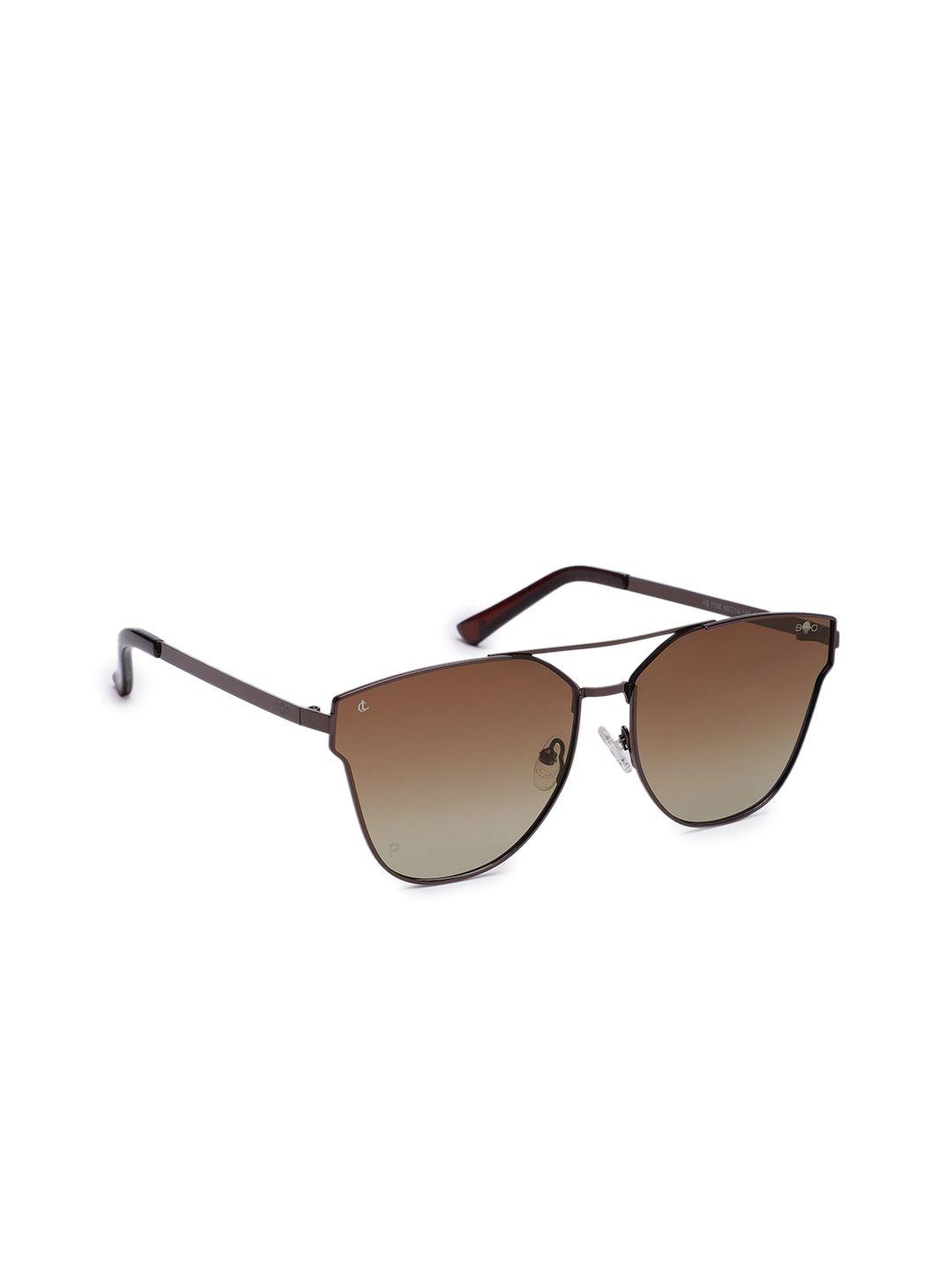 charles london women brown lens butterfly sunglasses - ab 1108 c6 60 s