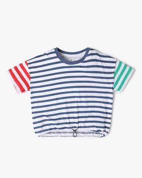 charlie sporty striped crew-neck t-shirt