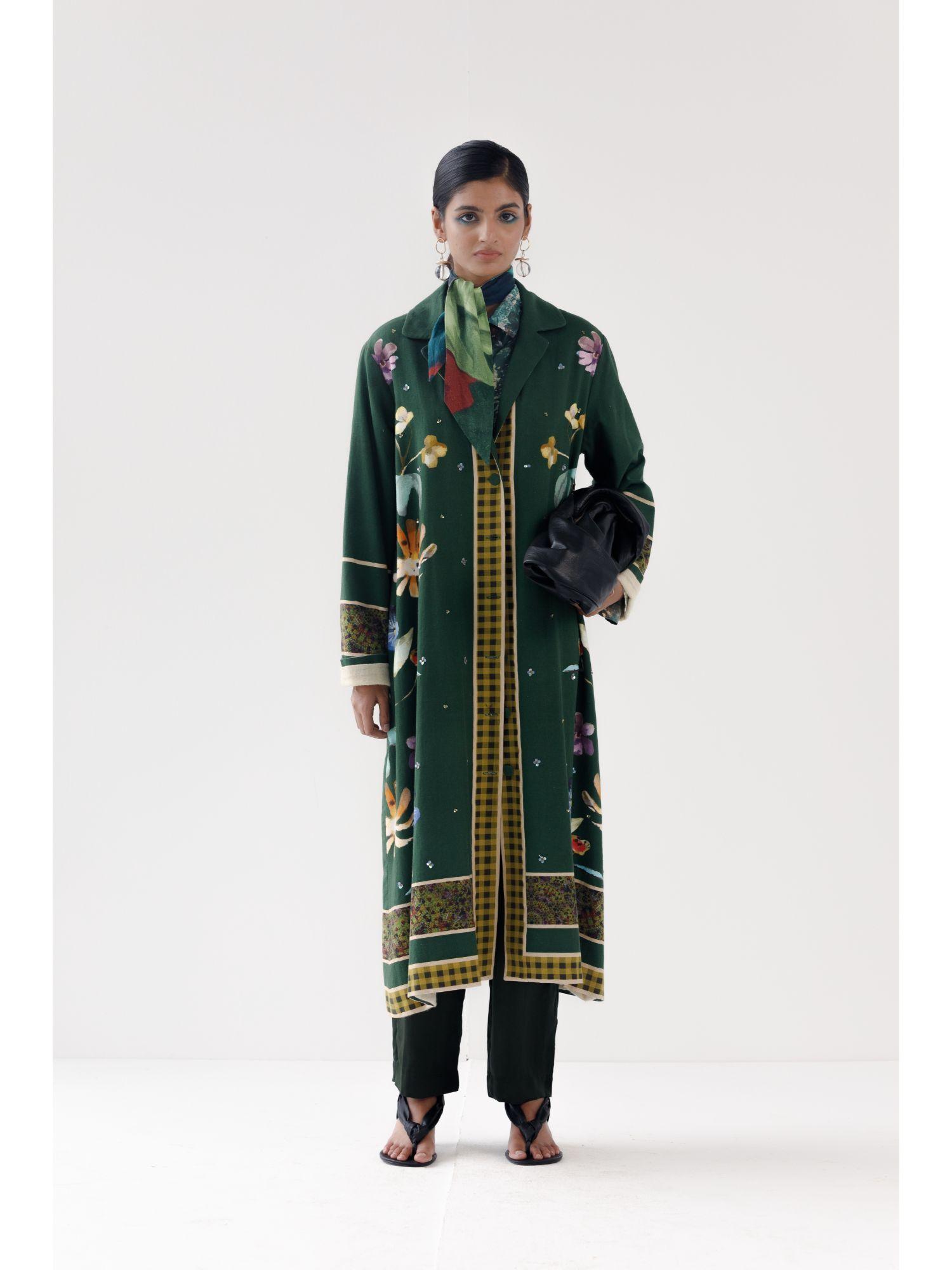 charlotte ethnic jacket - green