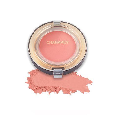 charmacy milano cheek enhancer (pink 01) - 4 g, light weight, blendable, natural look, sunkissed effect, velvet soft pressed powder, smooth application, vegan, cruelty -free, toxin-free