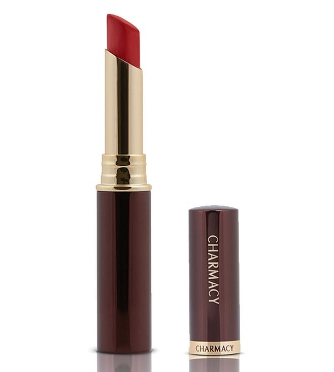 charmacy milano longstay matte lipstick 65 cozy red - 2.8 gm