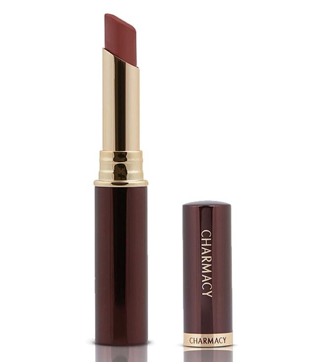 charmacy milano longstay matte lipstick 75 brown arrow - 2.8 gm