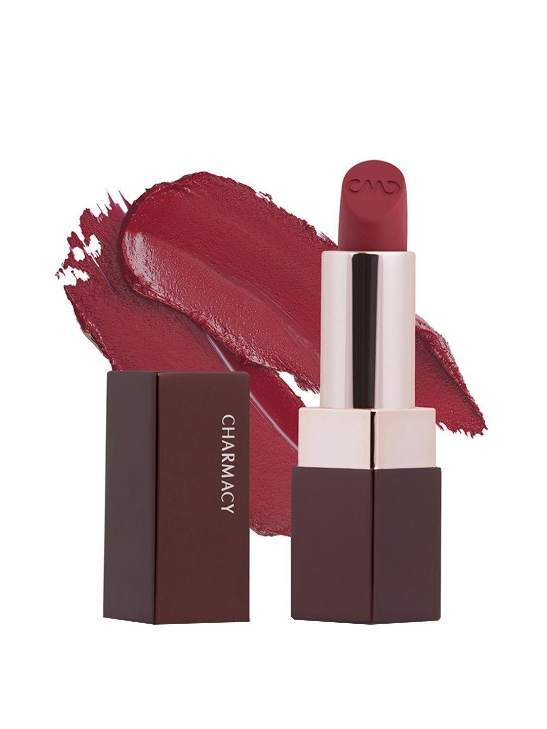 charmacy milano soft satin matte high-coverage hydrating lipstick 3.8g - rusty red 51