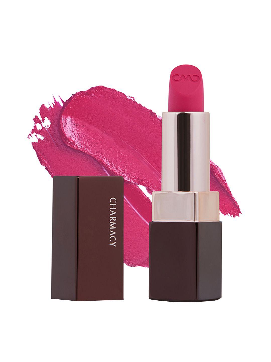 charmacy milano soft satin matte high-coverage hydrating lipstick 3.8g - fiery rose 53