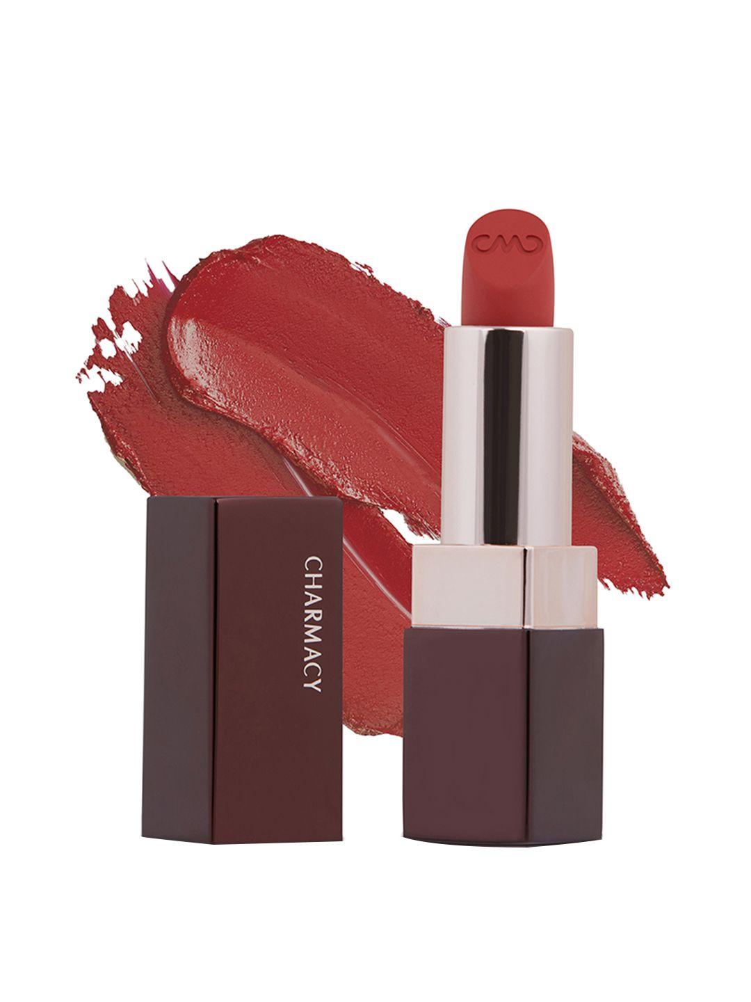 charmacy milano soft satin matte high-coverage hydrating lipstick 3.8g - red salsa 52