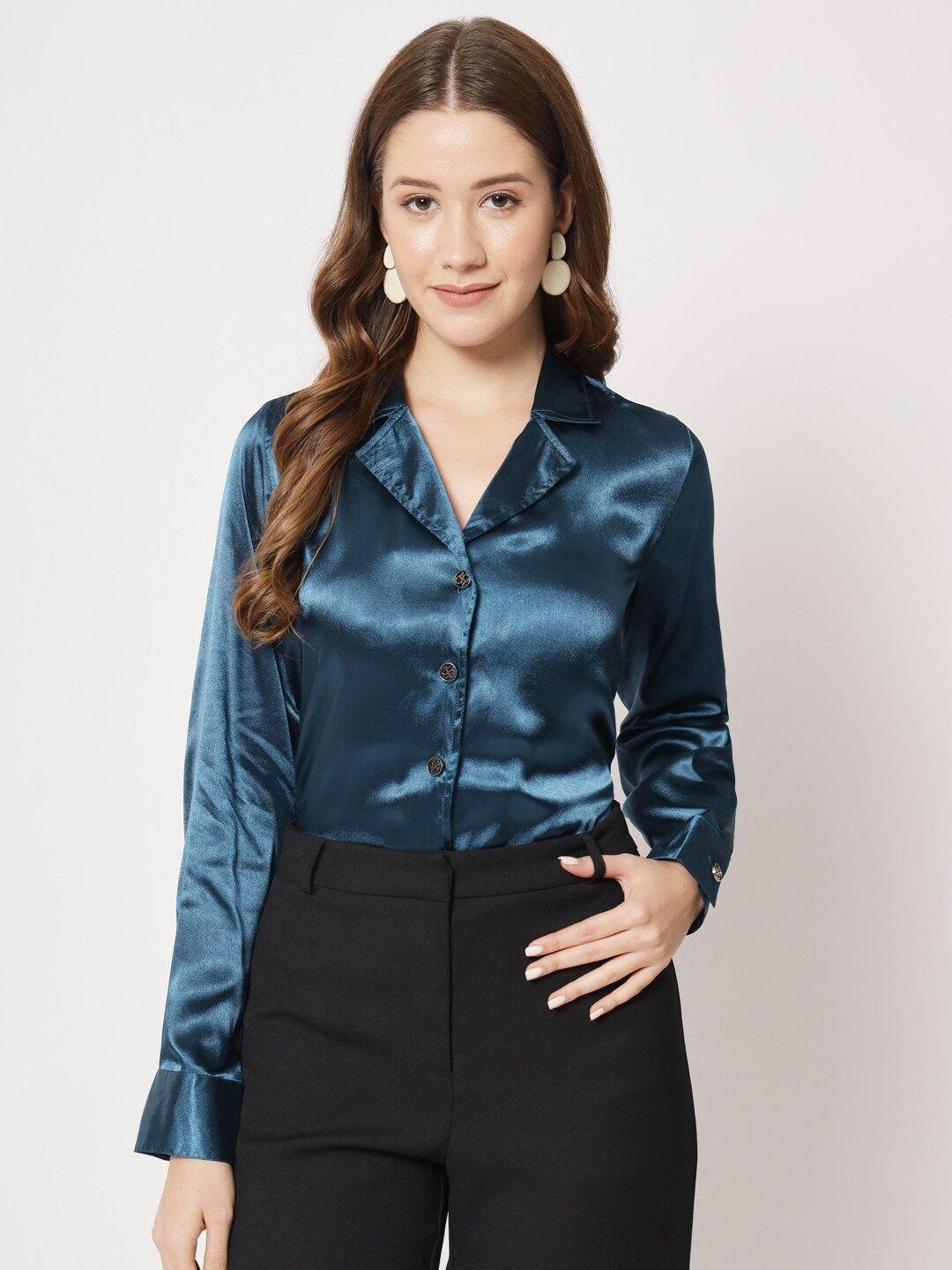 charmgal classic satin shirt