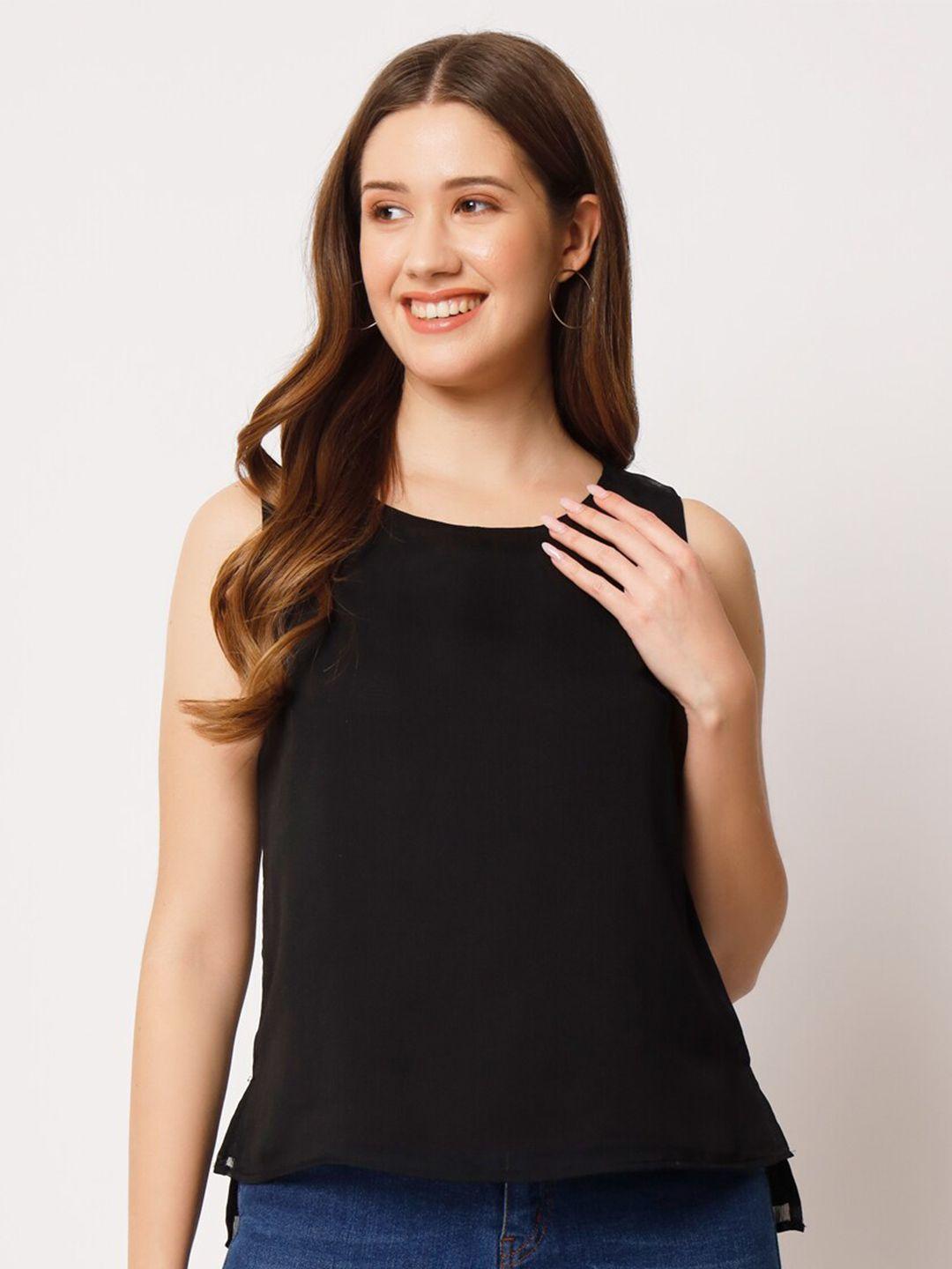 charmgal round neck sleeveless top