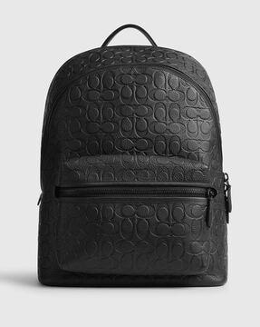 charter backpack in signature leather