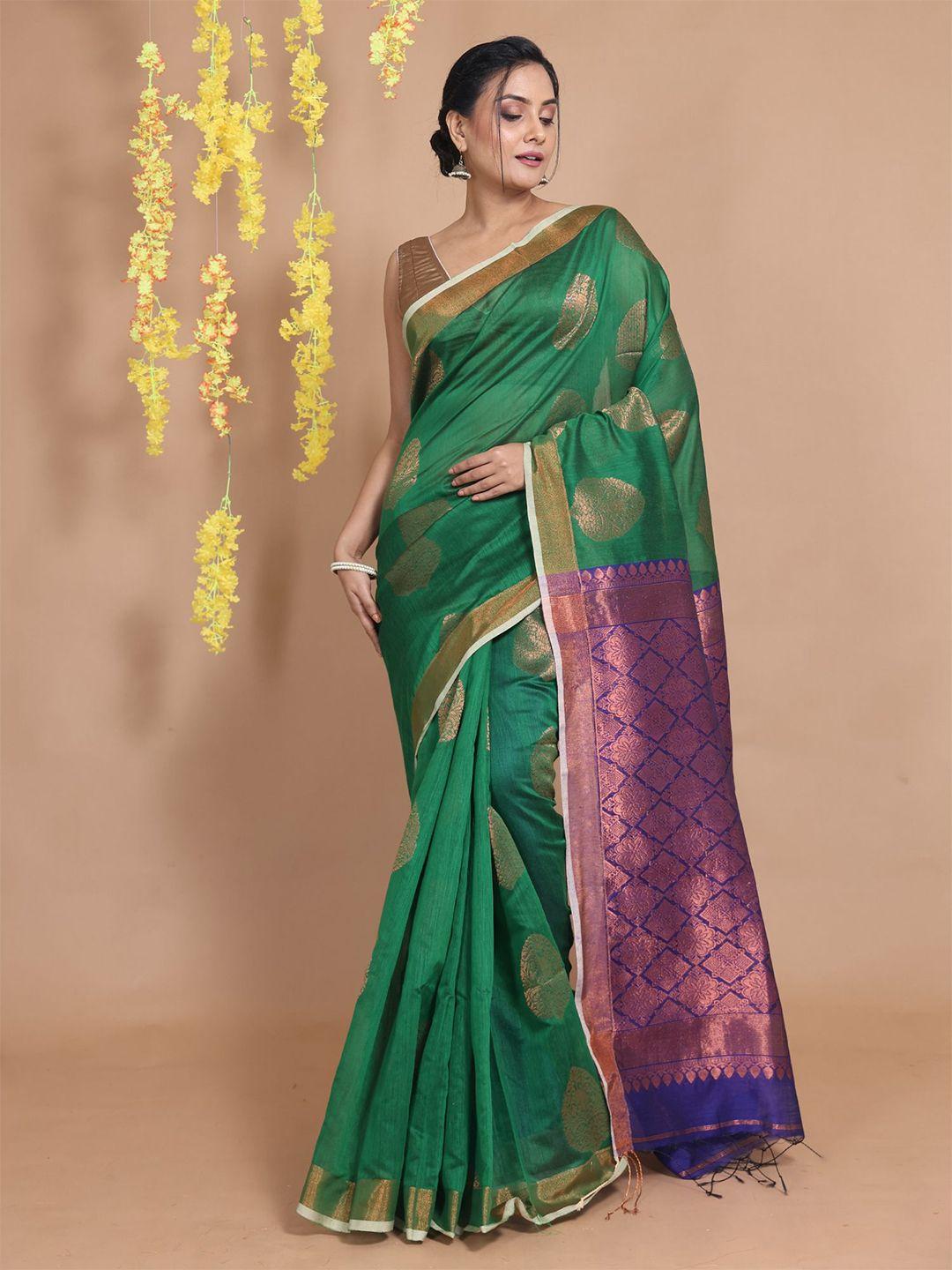 charukriti  woven design zari saree