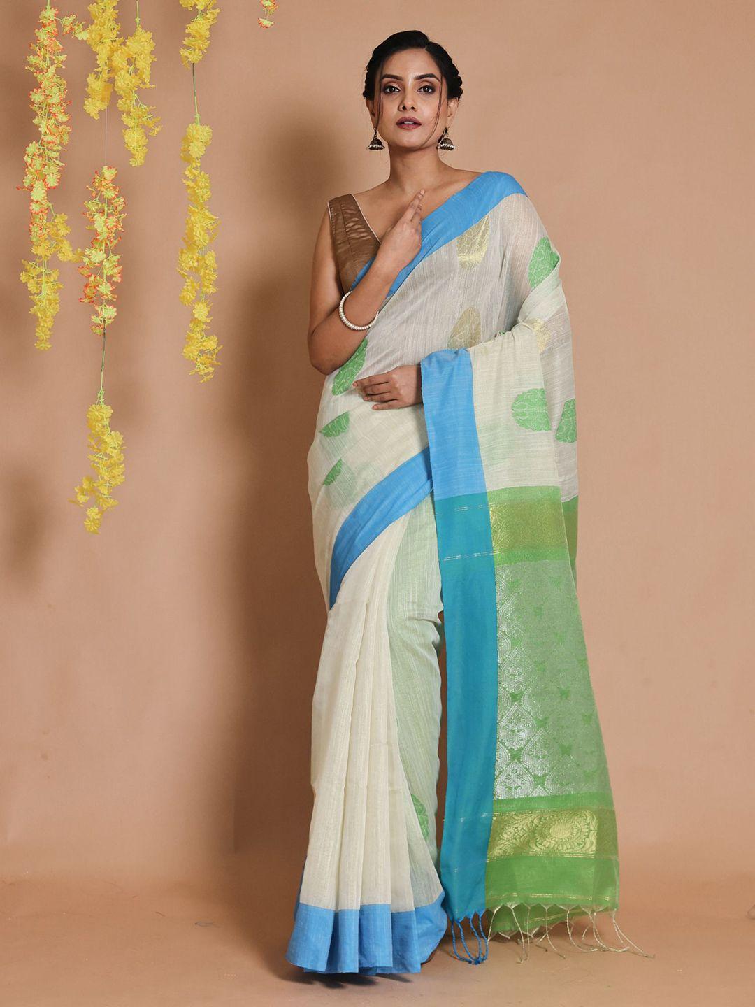 charukriti  woven design zari tissue saree