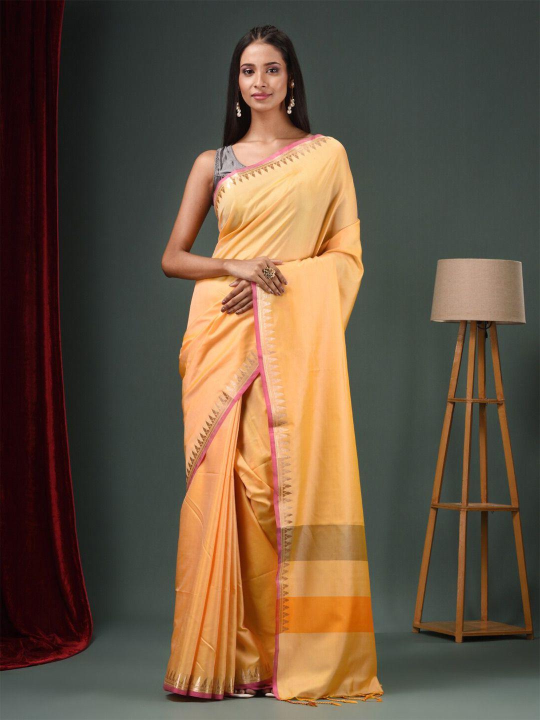 charukriti  zari silk blend saree