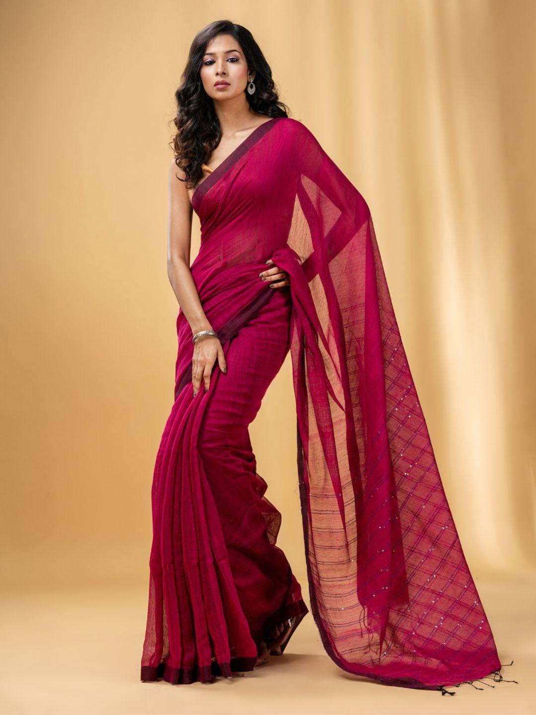 charukriti embellished sequinned saree