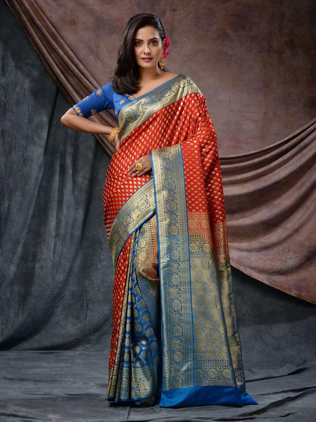 charukriti ethinic motifs zari banarasi saree