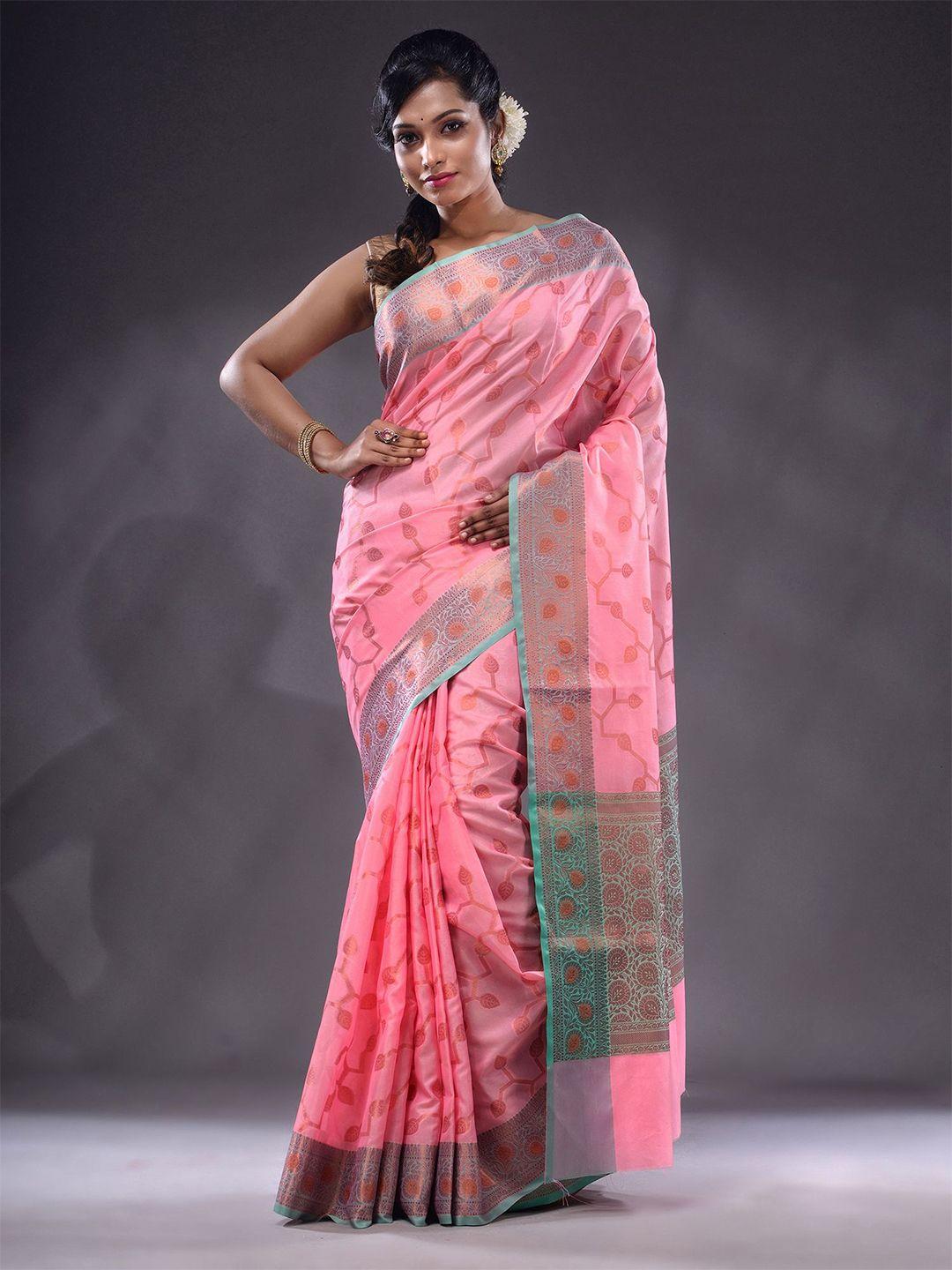 charukriti ethinic woven design zari saree