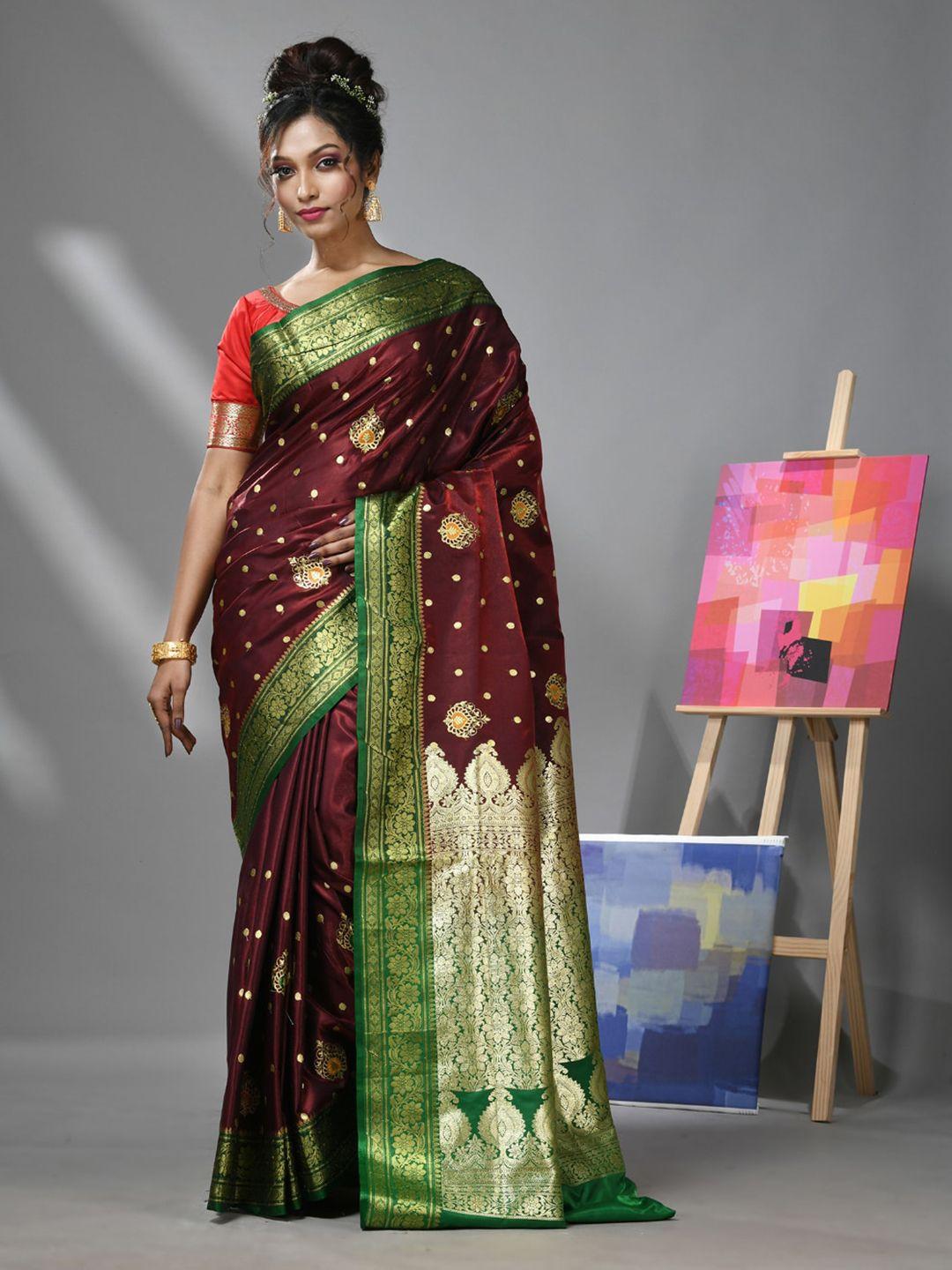 charukriti ethnic motif woven design banarasi zari saree