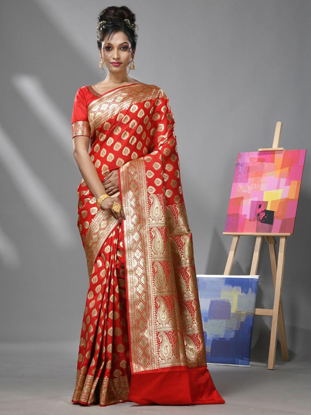 charukriti ethnic motif woven design banarasi zari saree