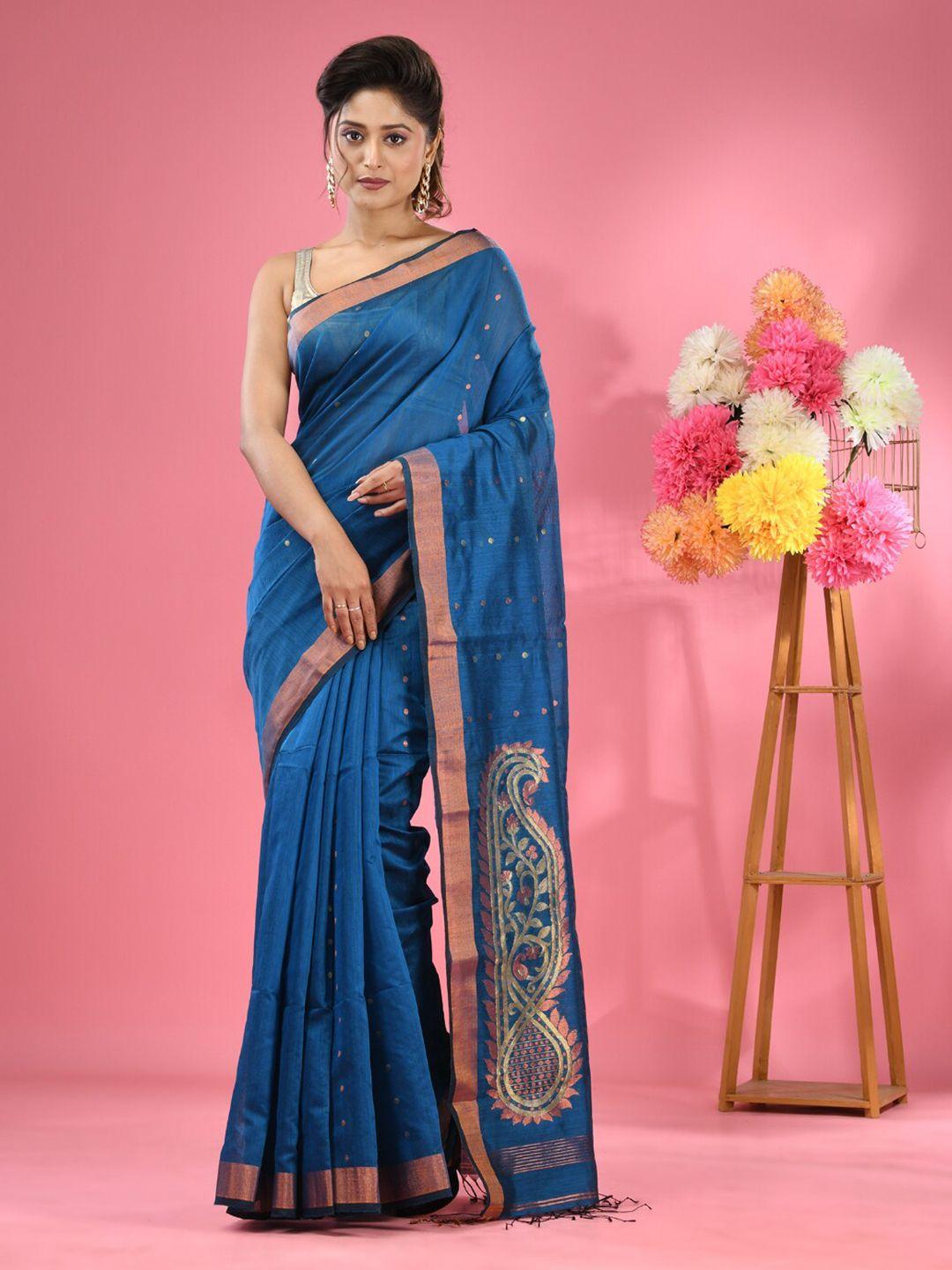 charukriti ethnic motif woven design zari saree