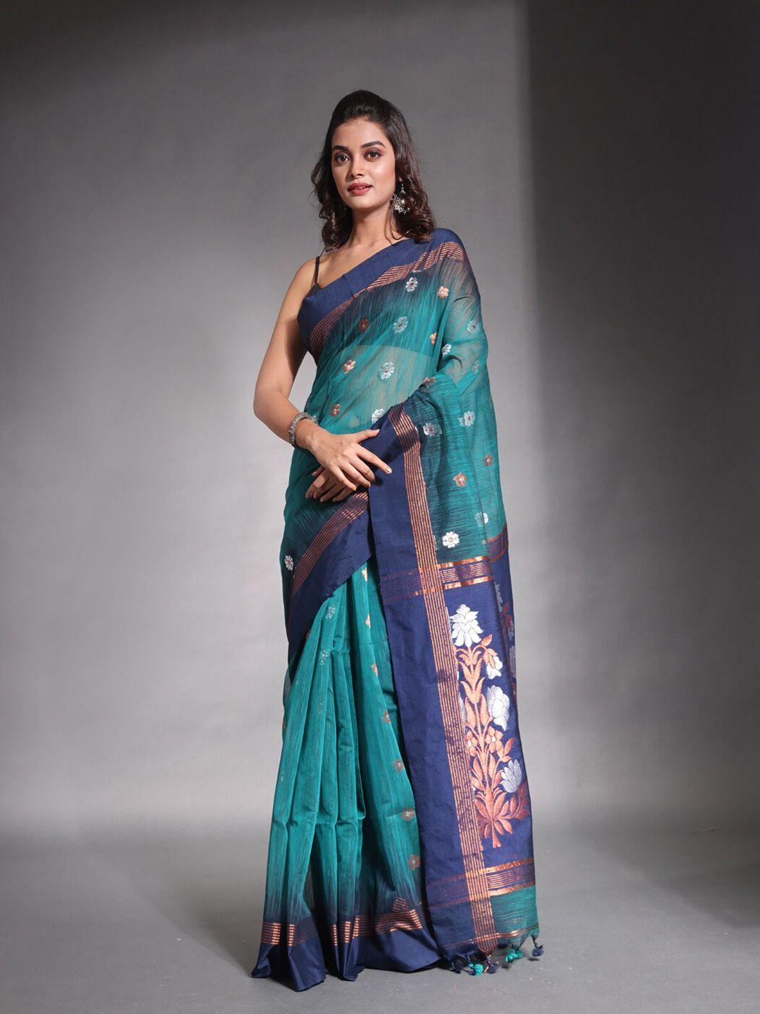 charukriti ethnic motifs ikat saree