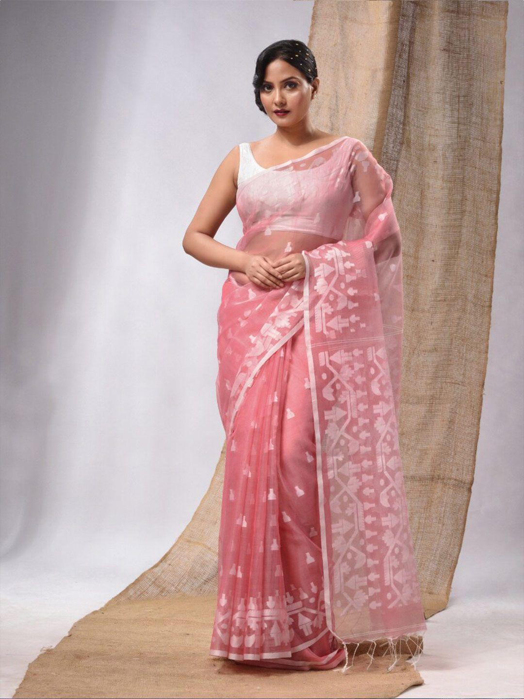 charukriti ethnic motifs woven design pure silk saree