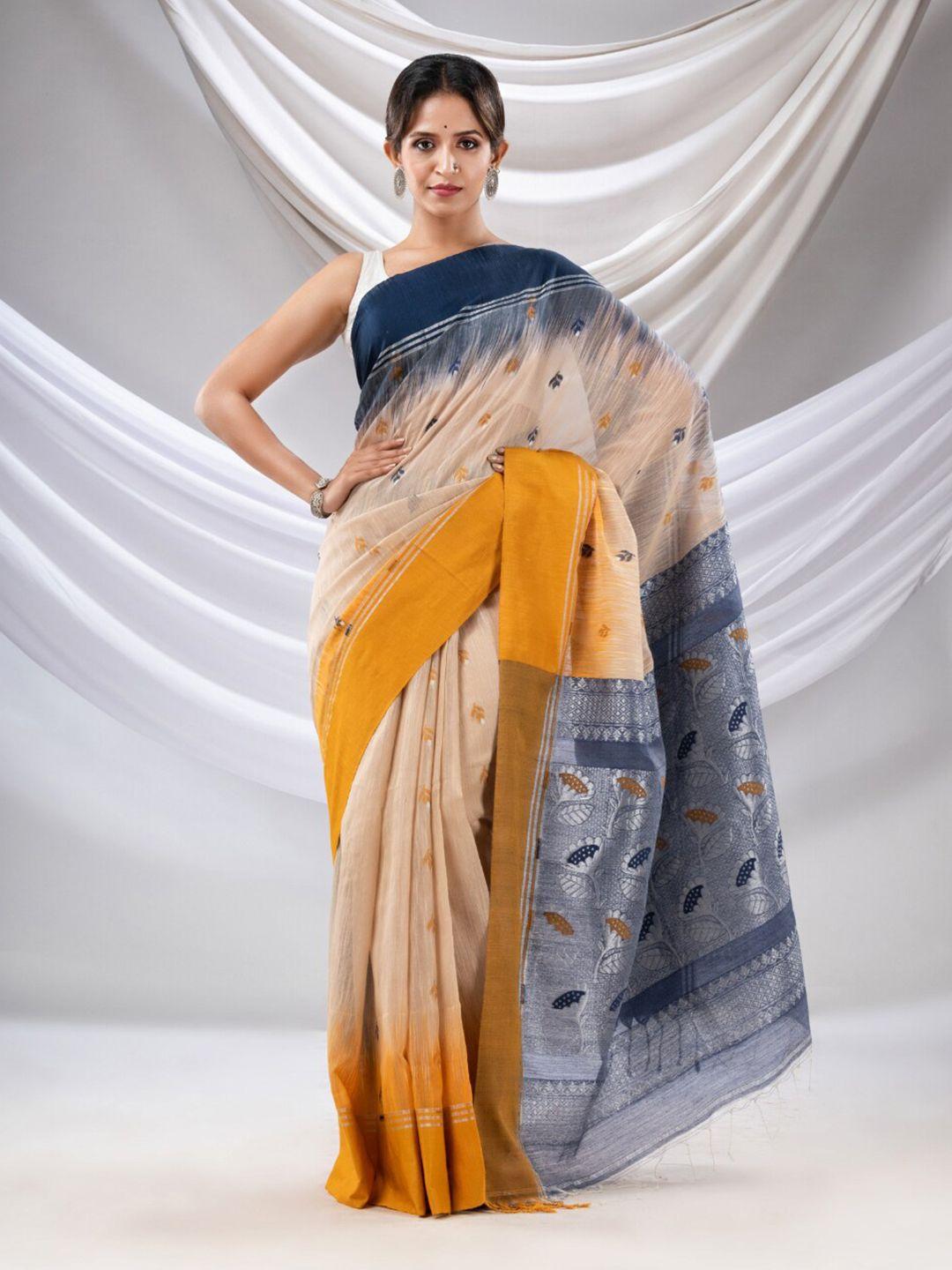 charukriti ethnic motifs woven design saree