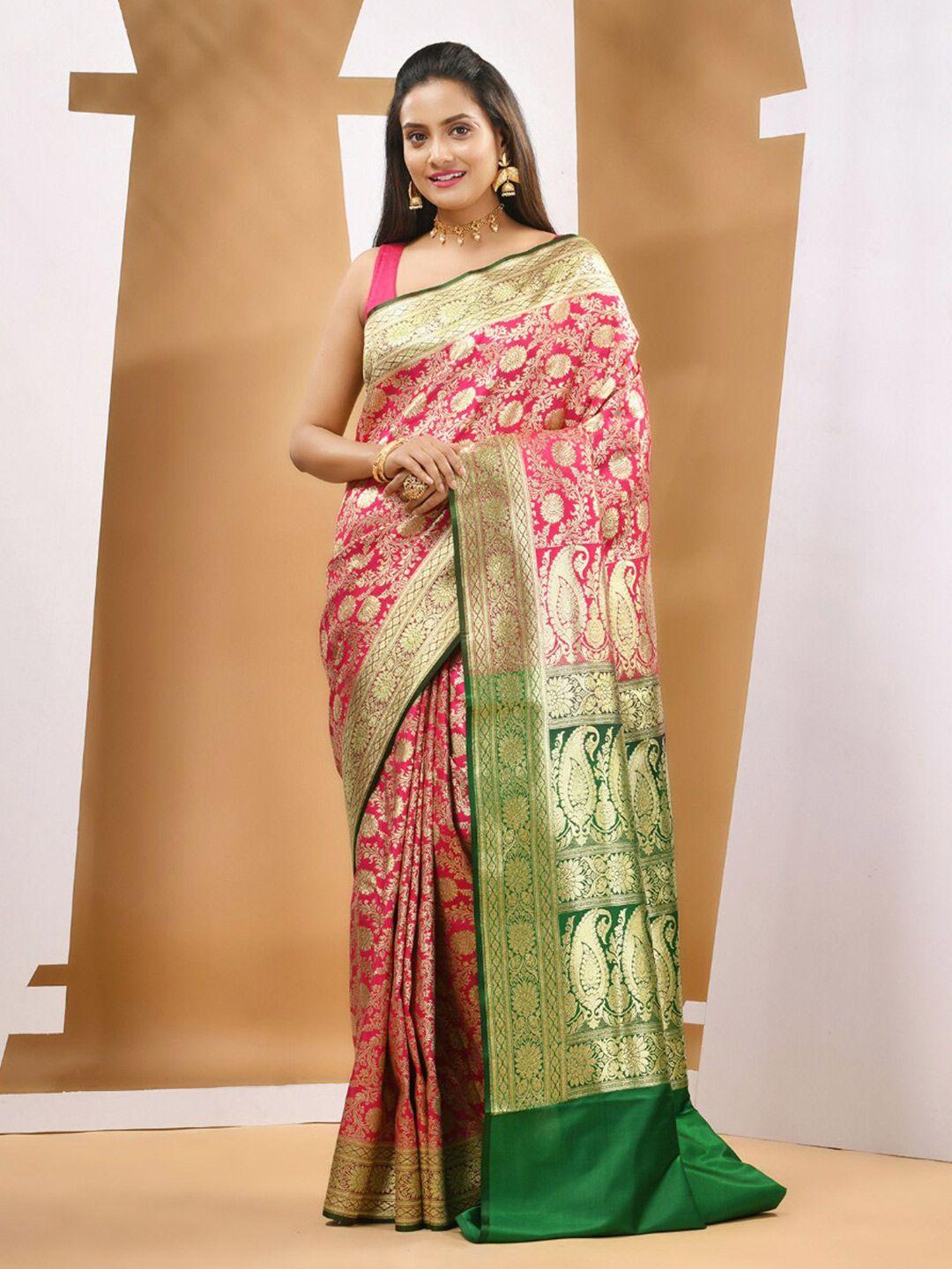 charukriti ethnic motifs woven design zari banarasi saree