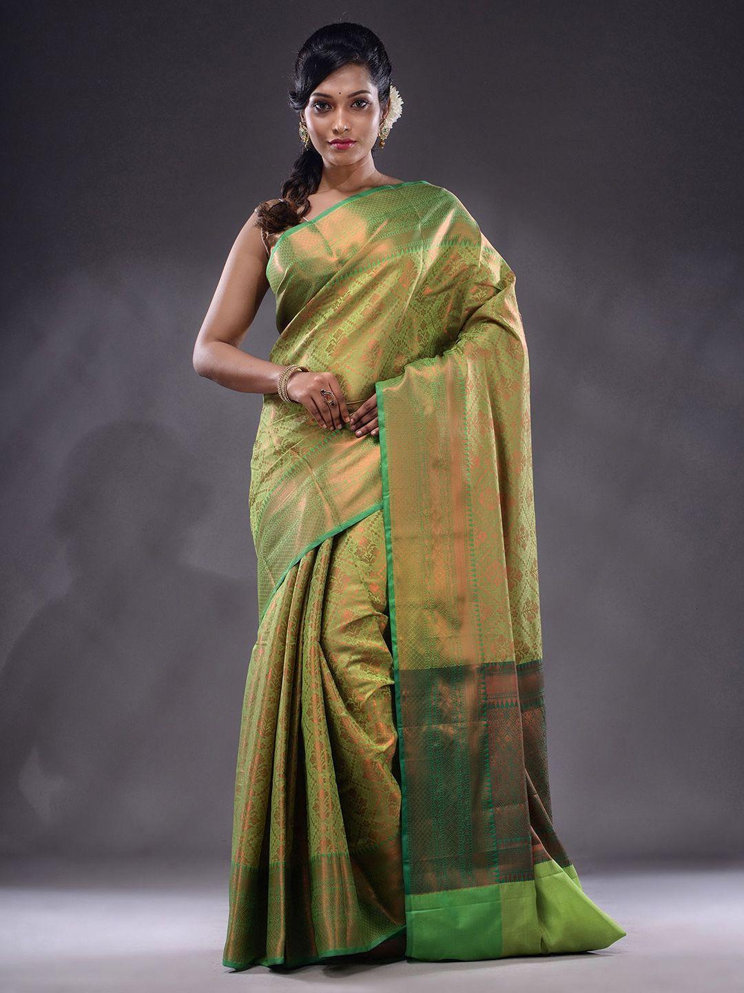 charukriti ethnic motifs woven design zari brocade saree