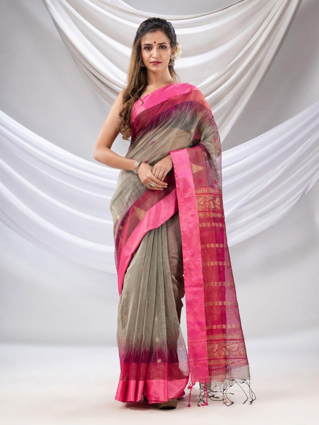 charukriti ethnic motifs woven design zari ikat saree